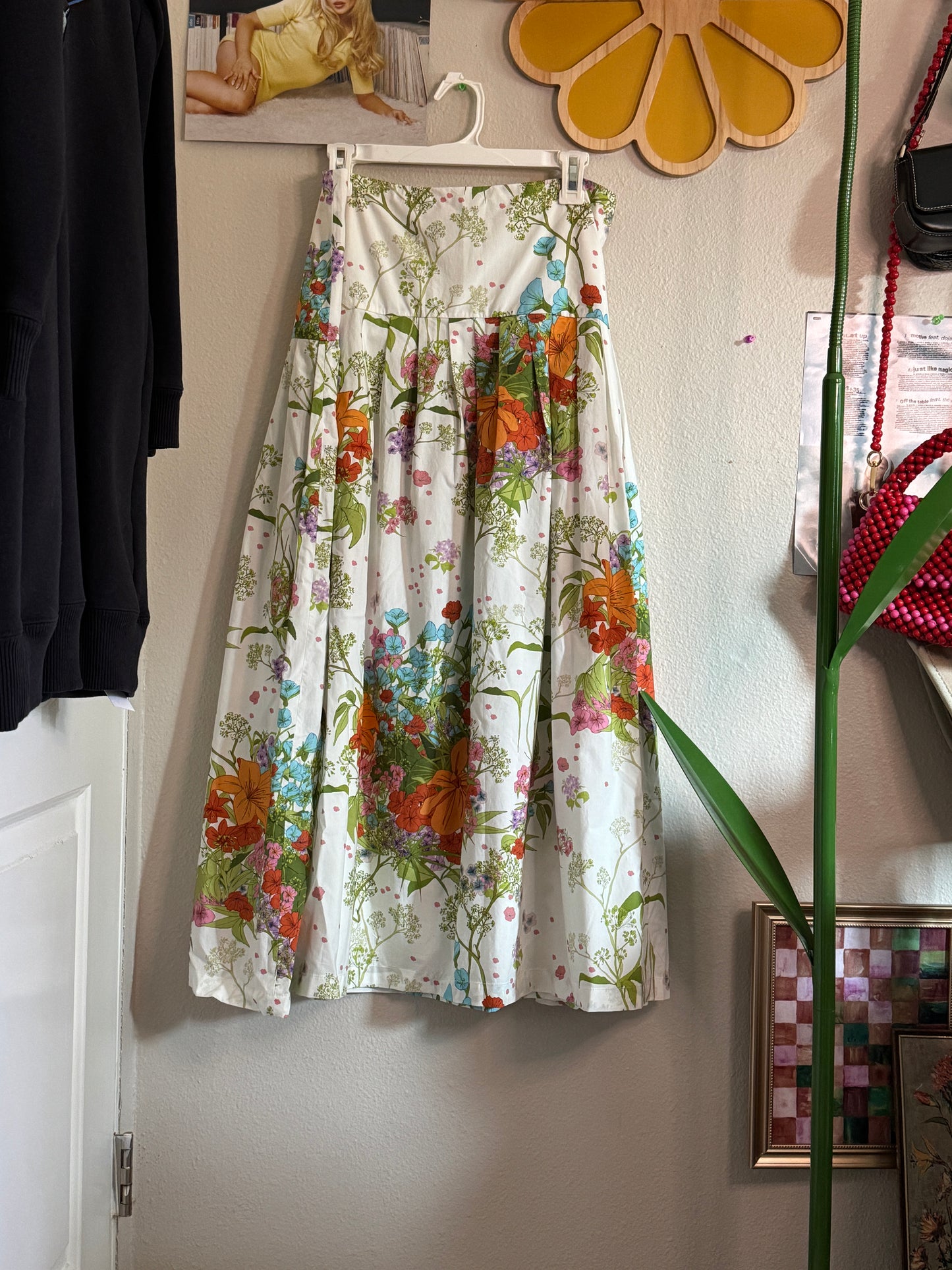 & Other Stories Floral Maxi Skirt 10