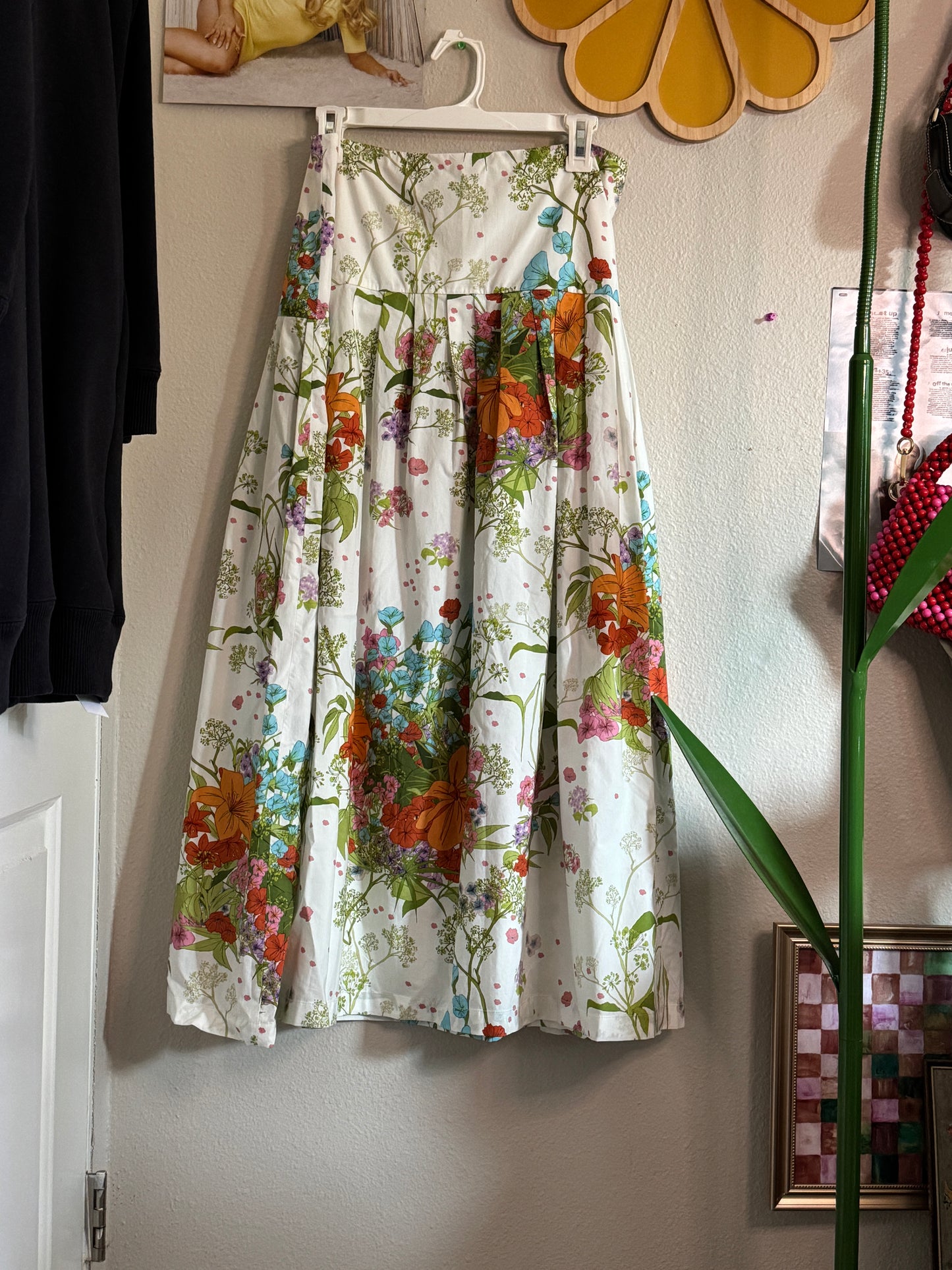 & Other Stories Floral Maxi Skirt 10