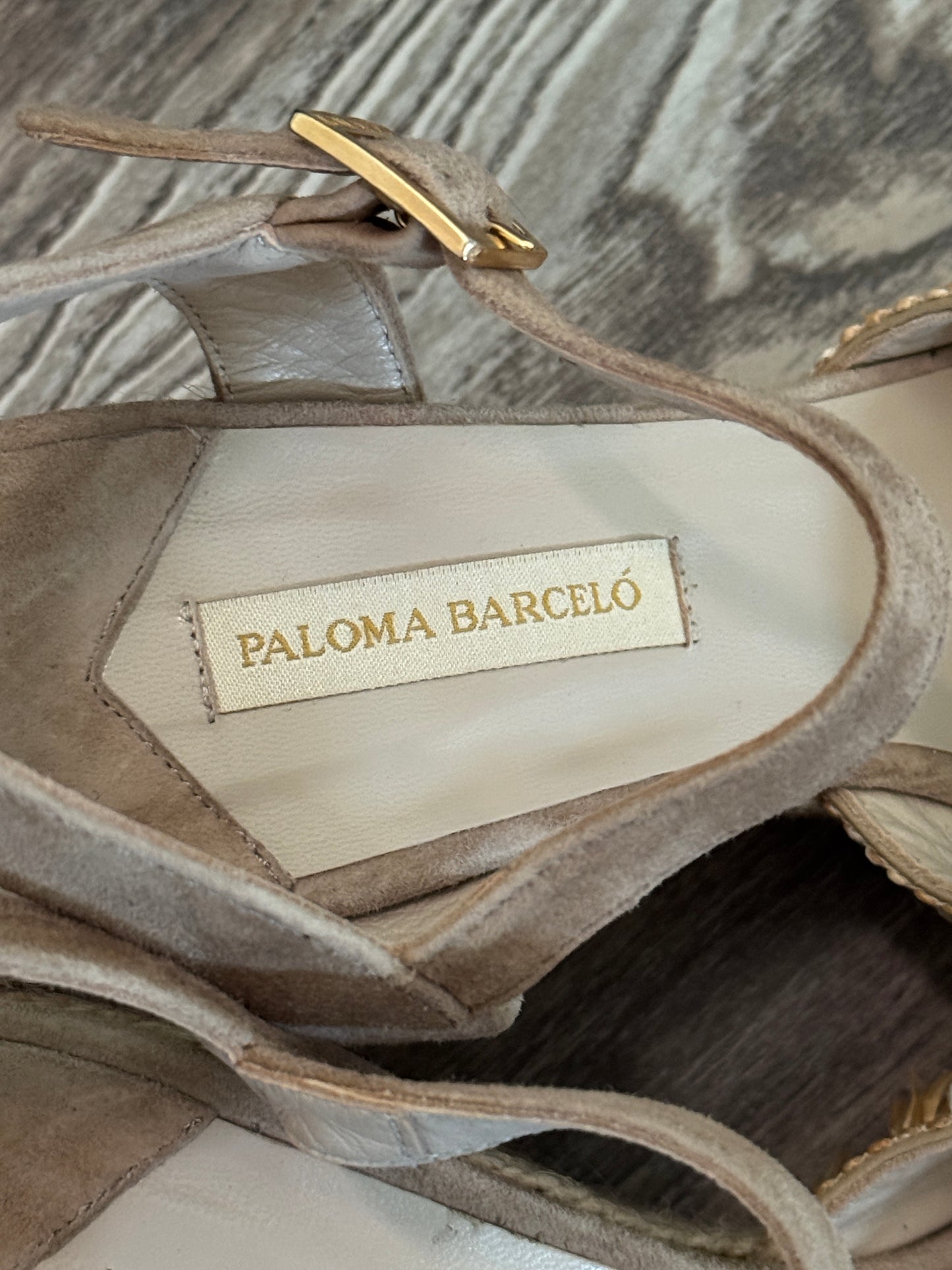 Paloma Barcelo Raffia Wedges 39