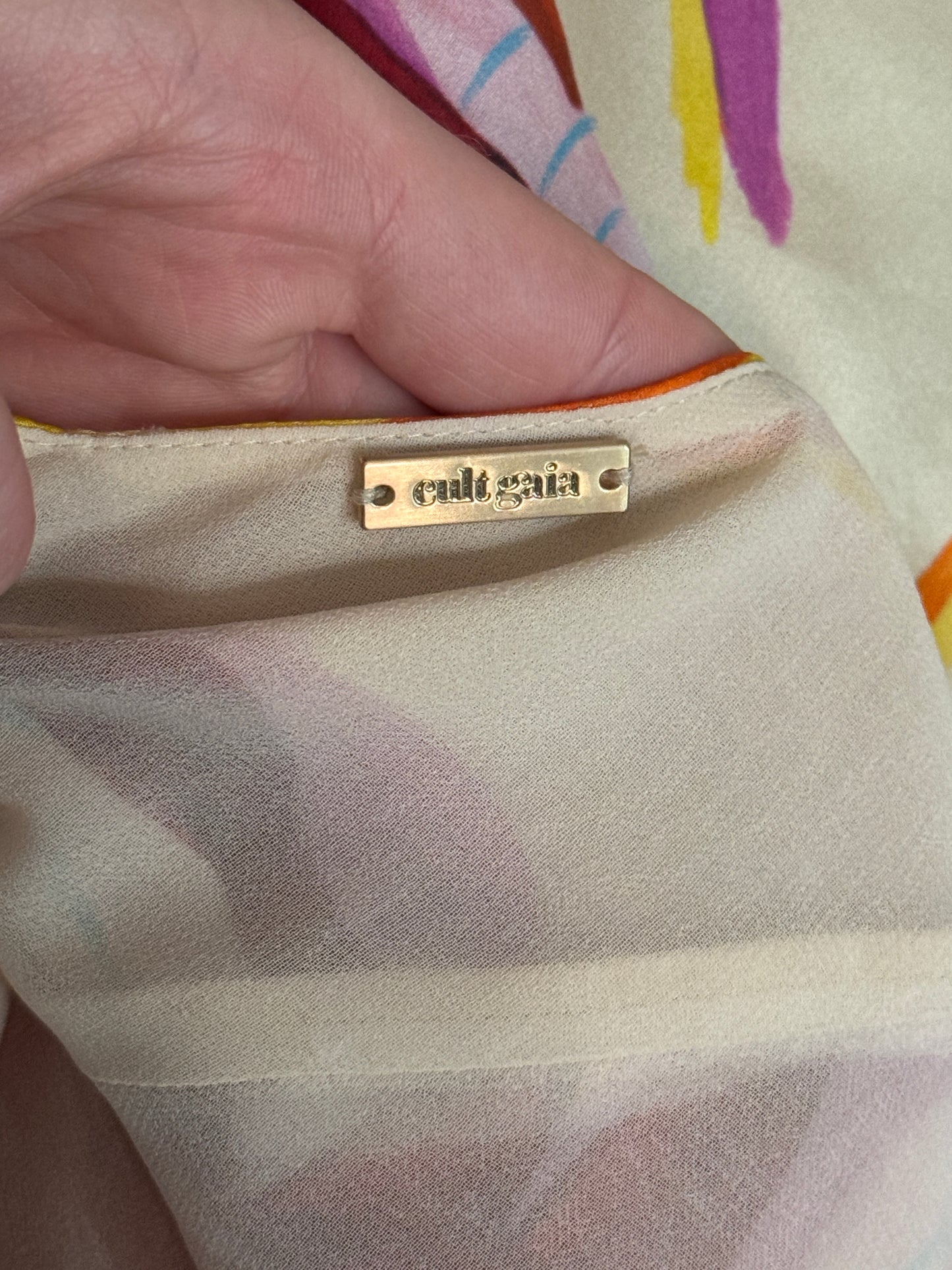Cult Gaia Printed Maxi Dress XS