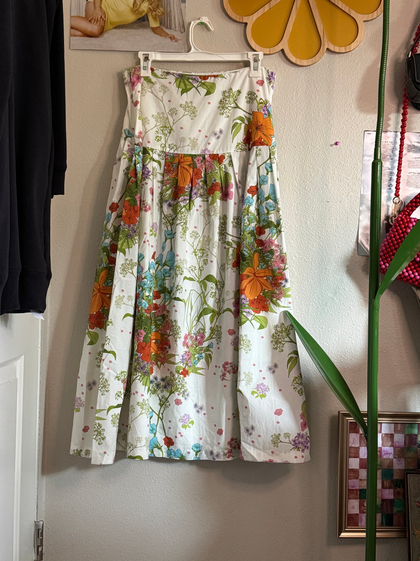 & Other Stories Floral Maxi Skirt 10